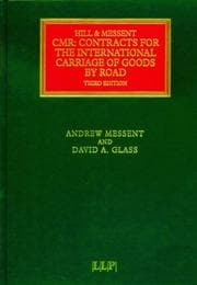 Tapa de CMR - Contracts for the International Carriage of Goods by Road