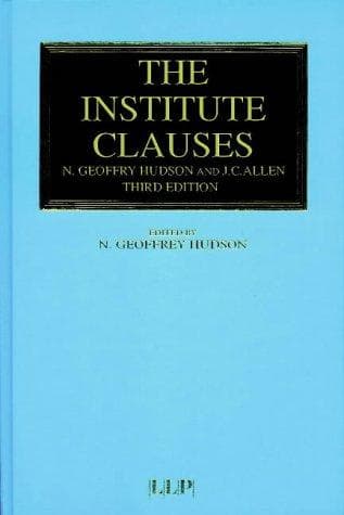 Tapa de Institute Clauses