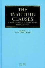 Tapa de Institute Clauses