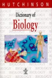 Tapa de Hutchinson Dictionary of Biology