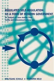 Tapa de Regulated self-regulation as a form of modern government