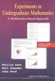Tapa de Experiments in undergraduate mathematics