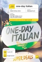Tapa de Teach Yourself One-day Italian