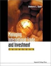 Tapa de Managing International Trade and Investment