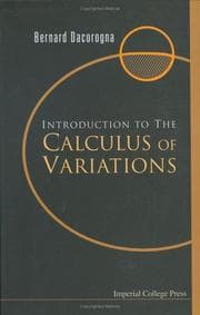 Tapa de Introduction au calcul des variations