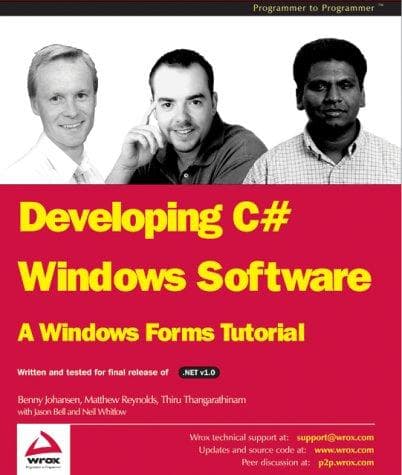 Tapa de Developing C# Windows Software