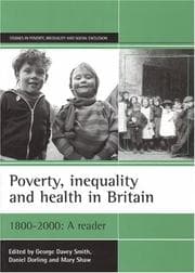 Tapa de Poverty, Inequality and Health in Britain