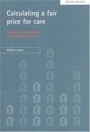 Tapa de Calculating A Fair Price For Care
