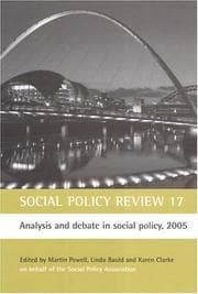 Tapa de Social Policy Review 17