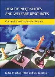 Tapa de Health inequalities and welfare resources