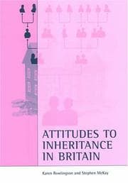 Tapa de Attitudes to inheritance in Britain