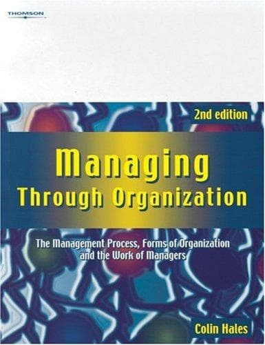 Tapa de Managing Through Organization