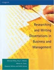 Tapa de Researching and Writing Dissertations in Business and Management