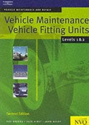 Tapa de Vehicle Maintenance, Levels 1 and 2