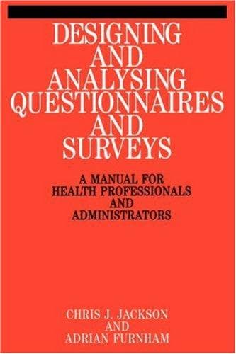 Tapa de Designing and Analysis Questionnaires and Surveys