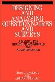 Tapa de Designing and Analysis Questionnaires and Surveys