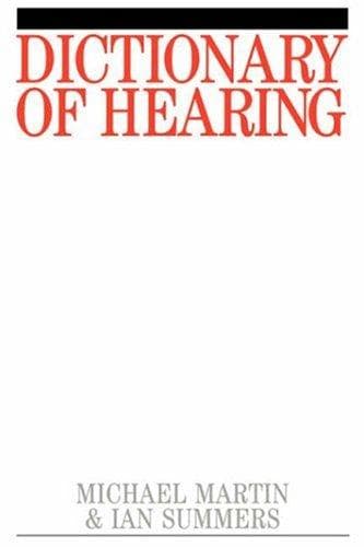 Tapa de Dictionary of Hearing