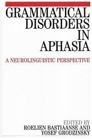 Tapa de Grammatical disorders in aphasia