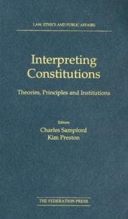 Tapa de Interpreting Constitutions