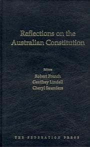 Tapa de Reflections on the Australian Constitution