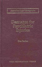 Tapa de Damages for Psychiatric Injuries