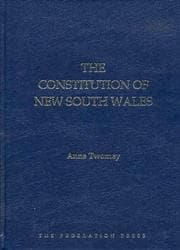Tapa de The Constitution of New South Wales