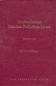 Tapa de Australasian Marine Pollution Laws