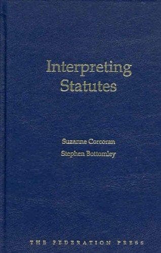 Tapa de Interpreting Statutes