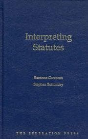 Tapa de Interpreting Statutes