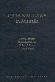 Tapa de Criminal Laws in Australia
