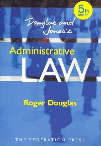 Tapa de Douglas & Jones' Administrative Law