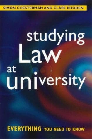 Tapa de Studying Law at University