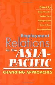 Tapa de Employment relations in the Asia Pacific