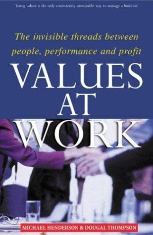 Tapa de Values at work