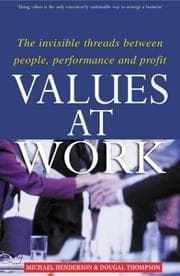 Tapa de Values at work