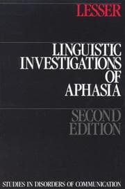 Tapa de Linguistic investigations of aphasia