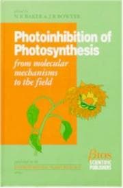 Tapa de PHOTOINHIBITION OF PHOTOSYNTHESIS (Environmental Plant Biology)