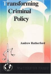 Tapa de Transforming criminal policy