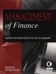 Tapa de Management of Finance