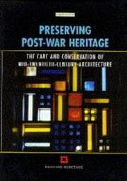 Tapa de Preserving Post War Heritage