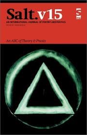 Tapa de Salt: An International Journal of Poetry and Poetics