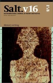 Tapa de Salt: An International Journal of Poetry and Poetics