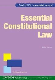 Tapa de Essential constitutional law