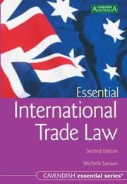Tapa de Australian Essential International Trade Law 2/e