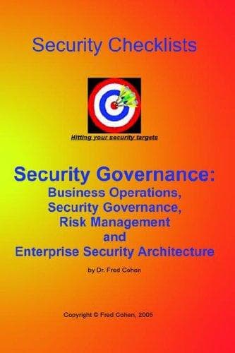 Tapa de Security Governance Checklists