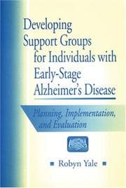 Tapa de Developing support groups for individuals with early-stage Alzheimer's disease