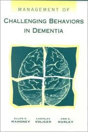 Tapa de Management of challenging behaviors in dementia