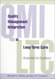 Tapa de Quality management integration in long-term care