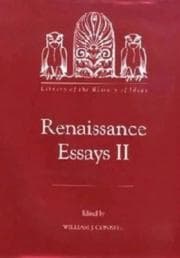 Tapa de Renaissance Essays II (Library of the History of Ideas)