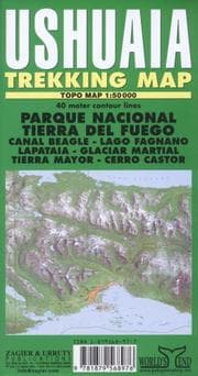 Tapa de Ushuaia Trekking Map